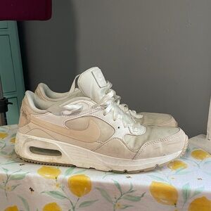 Nike Women's Sneakers in White and Cream